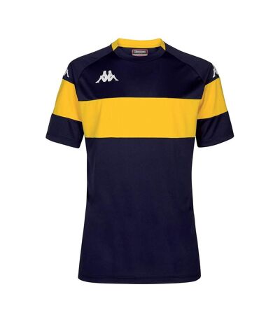 T-Shirt de sport marine/jaune homme kappa dareto - s