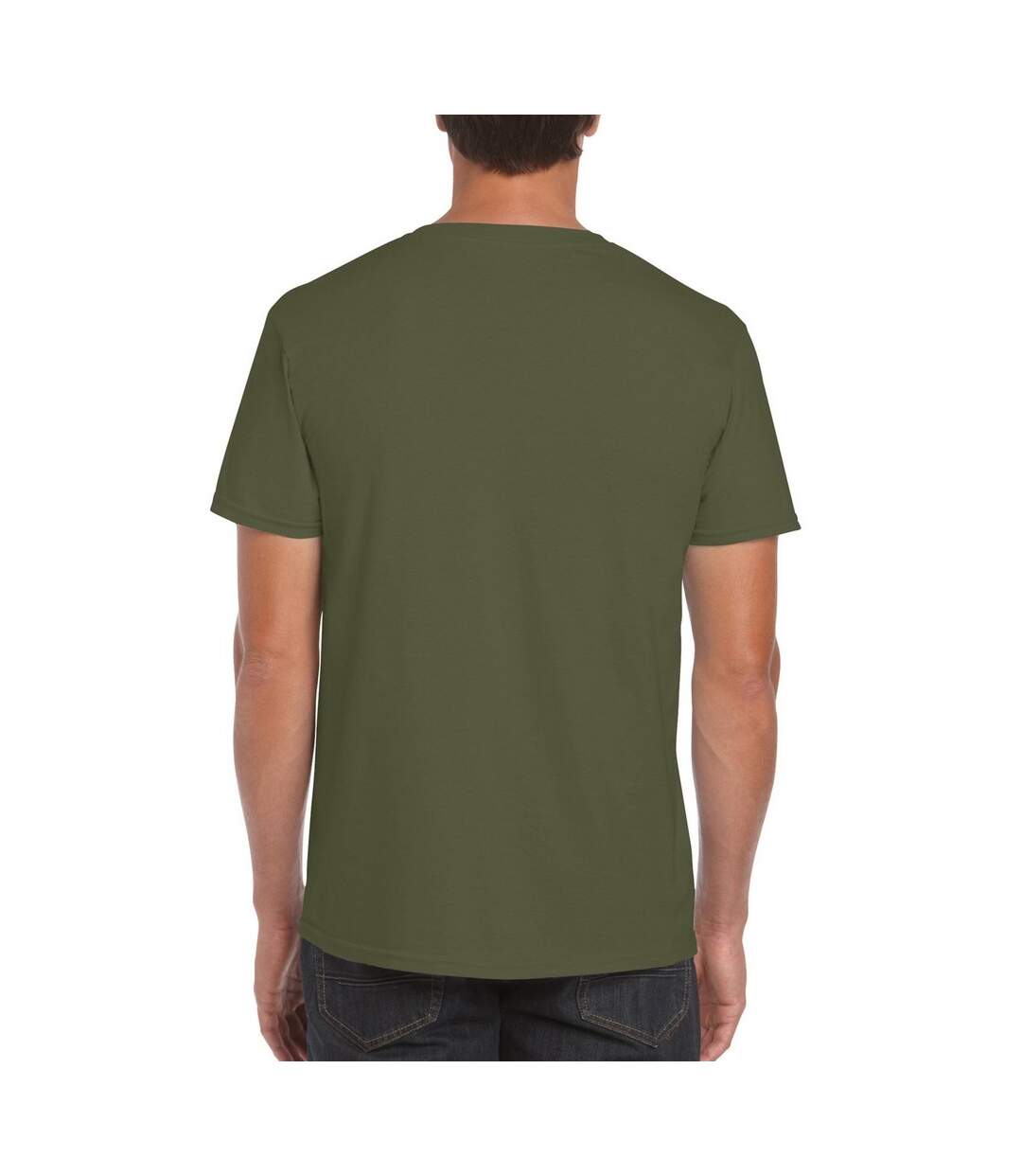 T-shirt manches courtes homme vert kaki Gildan