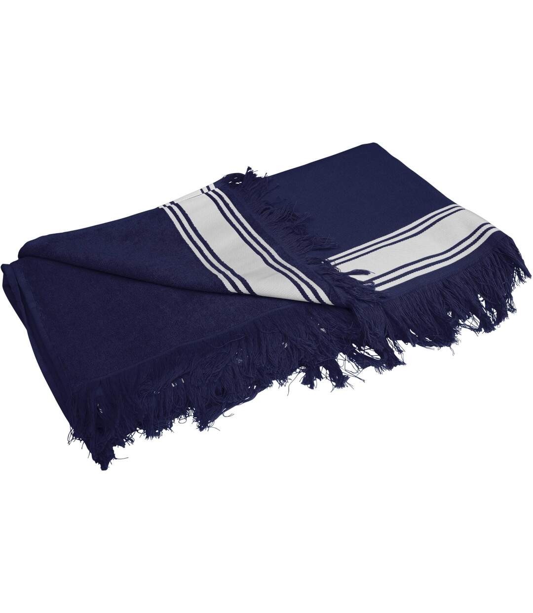 Drap de plage - Fouta - K128 - bleu marine-1