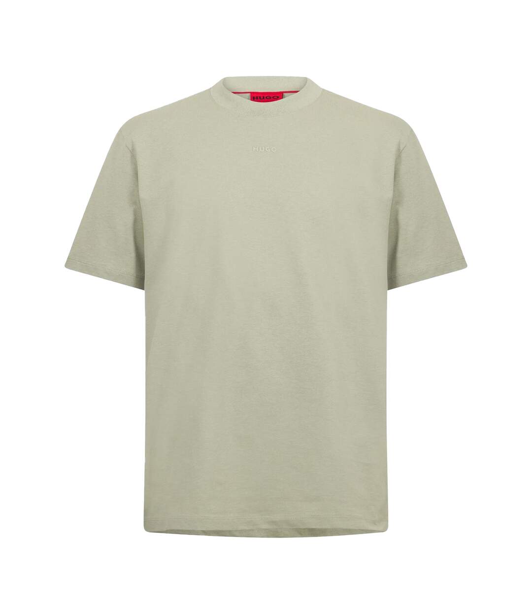 Mens Heavyweight Relaxed Fit T-shirt Faded Khaki Green Hugo Boss-1