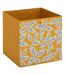 Lot de 6 boites de rangement FOLIA - L. 31 x l.31 x H. 31 cm - Jaune-2