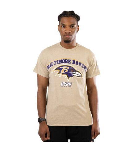 Hype Unisex Adult Baltimore Ravens NFL T-Shirt (Sand)