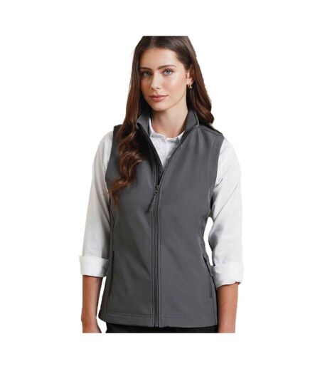 Womens/ladies Windchecker Gilet Dark Grey Premier