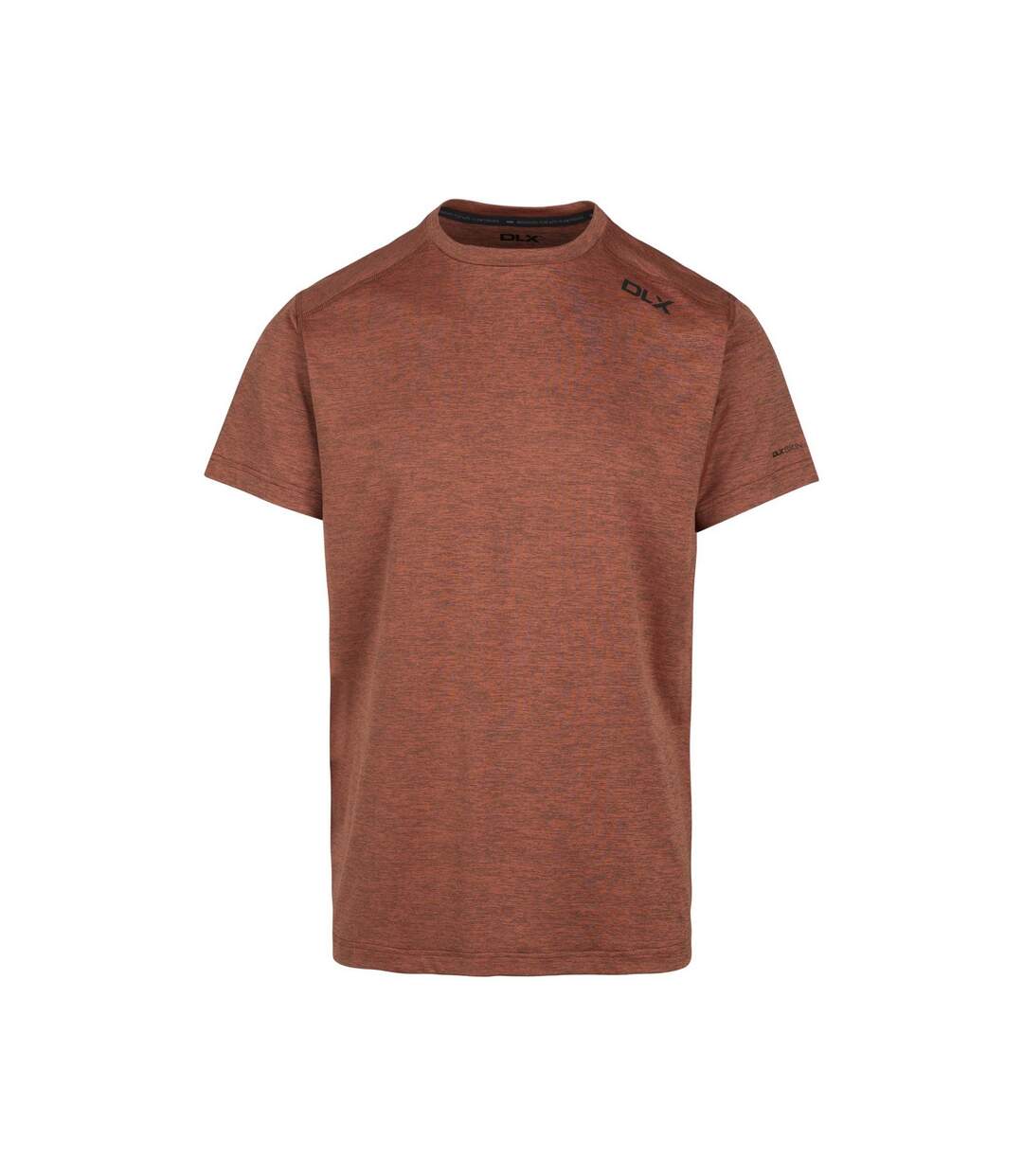 Mens doyle dlx marl t-shirt burnt orange Trespass-1