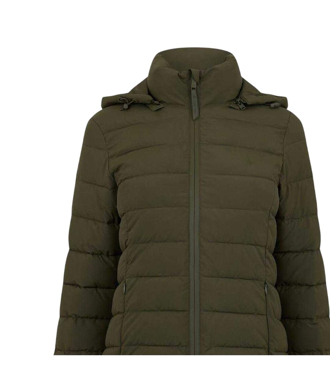 Womens/ladies Luna Puffer Jacket Khaki Green Jack Wills-3