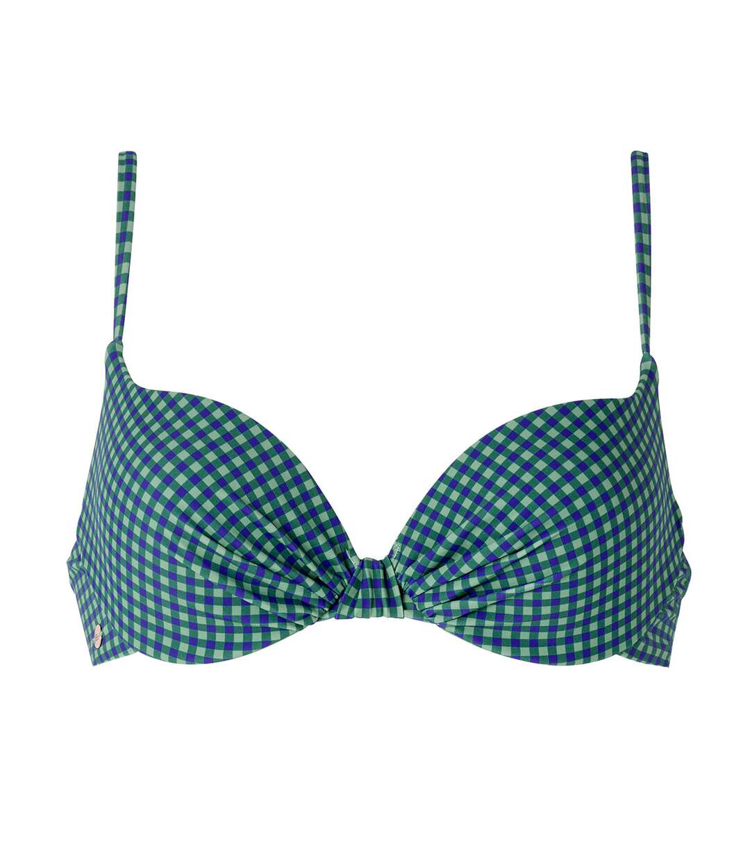 Haut de maillot de bain balconnet vert Eclectique-1