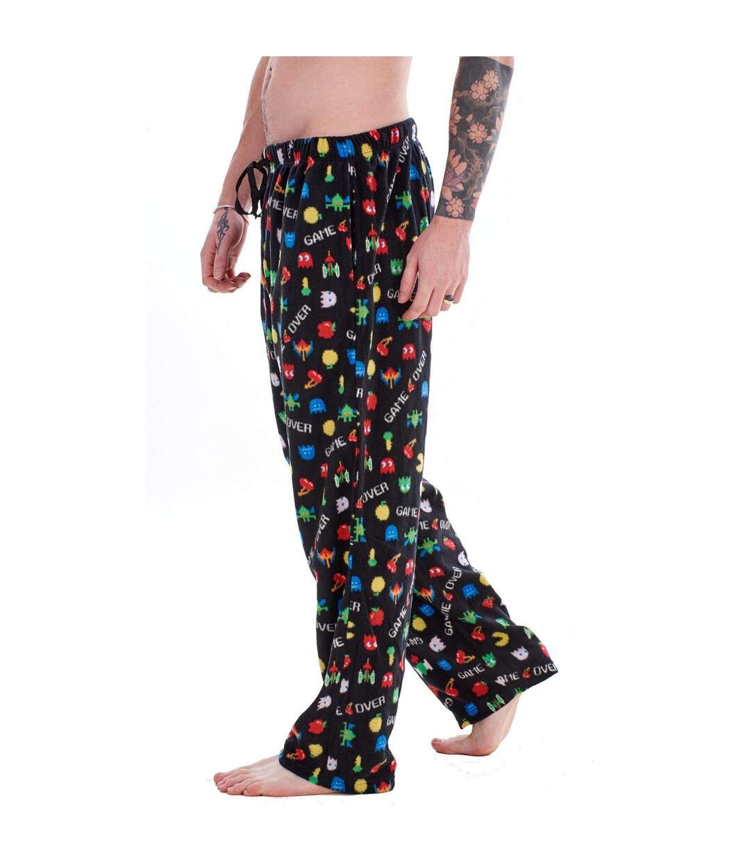 Bas De Pyjama Gamer Homme Bleu Noir Keanu-2