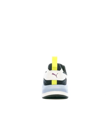 Baskets blanches/jaune/noir homme puma x-ray lite