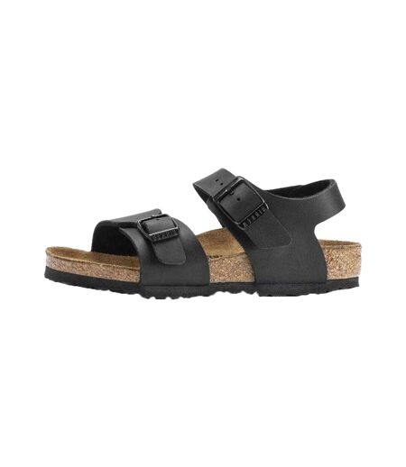 Childrens/kids New York Suede Sandals Black Birkenstock