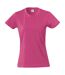 Clique Womens/Ladies Plain T-Shirt (Bright Cerise)