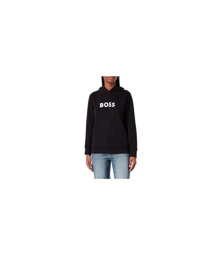 Womens/ladies Logo Hoodie Black Boss