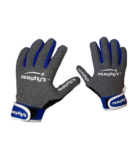 Murphys Unisex Adult Contrast Gaelic Gloves (Gray/Blue/White)
