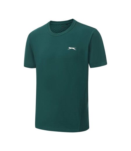Mens Perforated Tennis T-shirt Green Slazenger