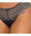 Women's microfiber panties with lace details W0AQB
