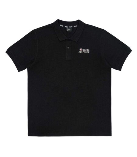 Mens Raf Short-sleeved Polo Shirt Black Lonsdale