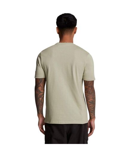 T-shirt Style Logo Brodé Homme Beige Lyle & Scott