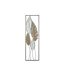 Déco Murale Encadrée en Métal Foglie 99cm Argent & Or-1