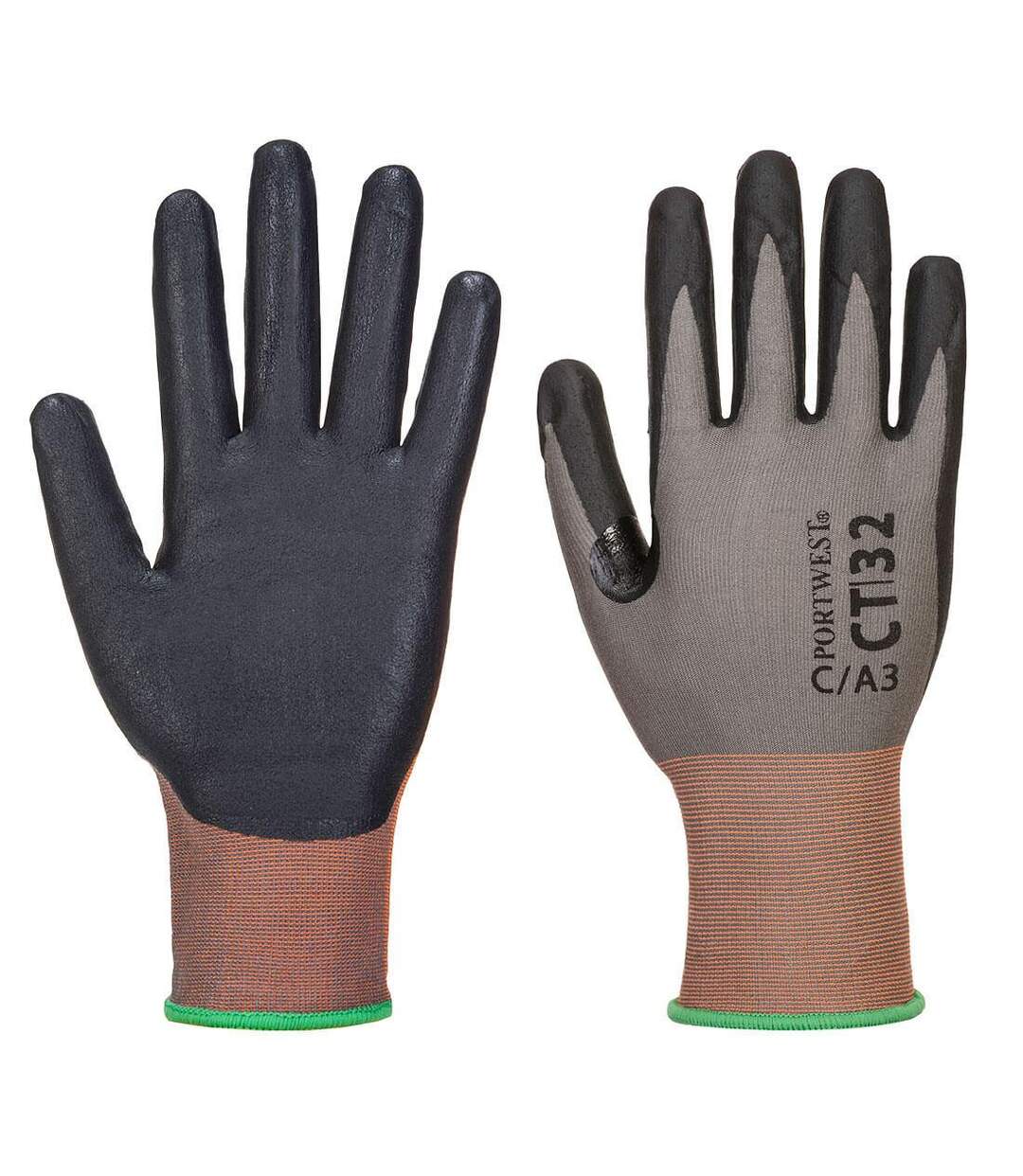 Mens ct32 gloves xs grey/black Portwest-1