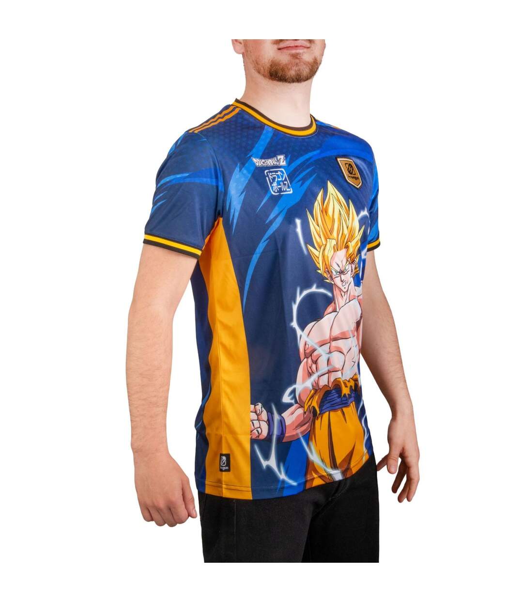 T-shirt homme Dragon Ball Z Super Sayian Freegun-4