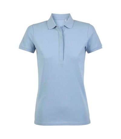 NEOBLU Womens/Ladies Owen Piqué Polo Shirt (Soft Blue) - UTPC6143