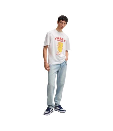 T-shirt Motif/style Génie Homme Blanc Hugo