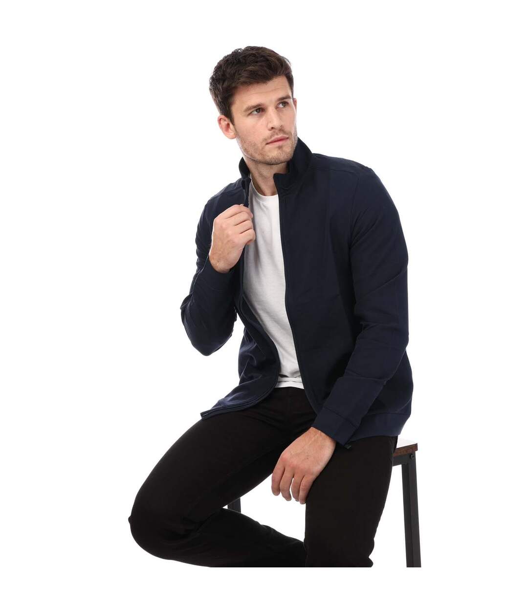 Veste de survêtement homme bleu marine Castore-4