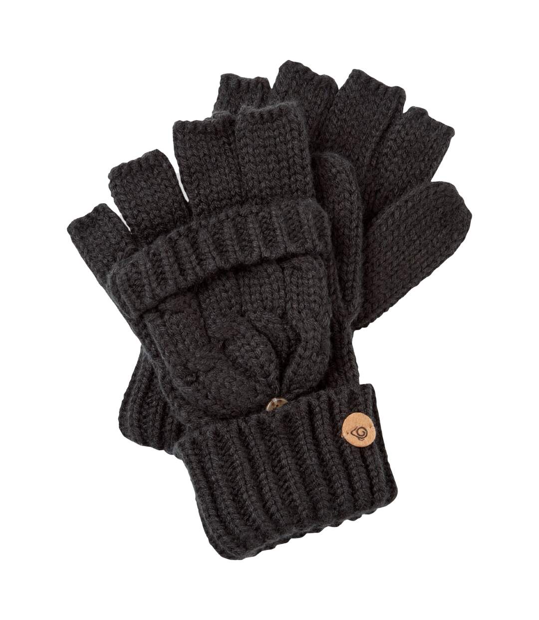 Womens/ladies niamh mittens black Craghoppers-1
