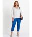 T-shirt manches 3/4 coton et macramé-3