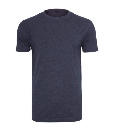 Build Your Brand Mens T-Shirt Round Neck (Navy) - UTRW5815