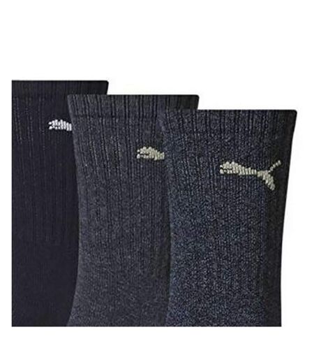 Puma Unisex Adult Crew Sports Socks (Pack of 3) (Navy) - UTRD259