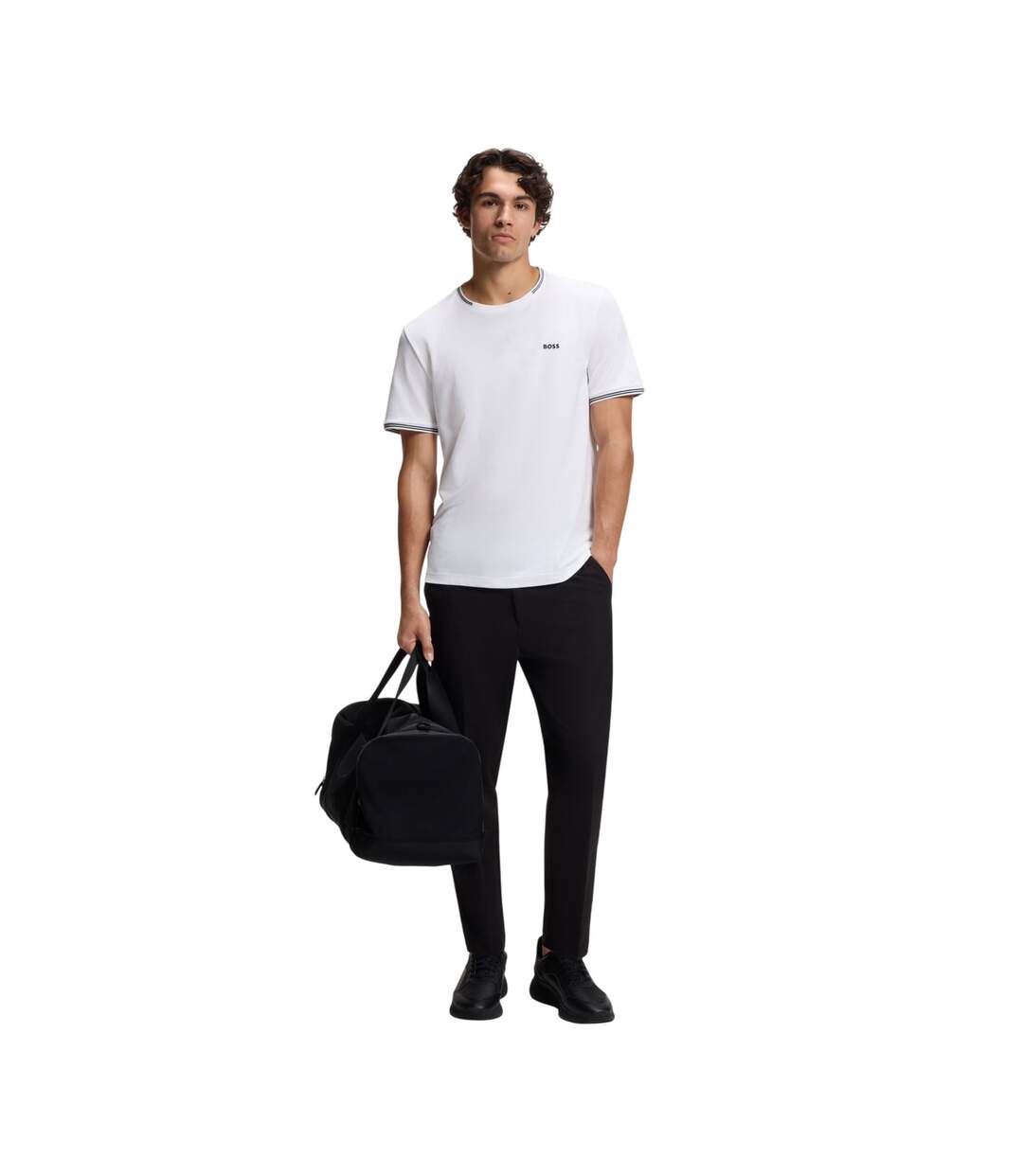 T-shirt Hbg Taul Homme Blanc Boss-4