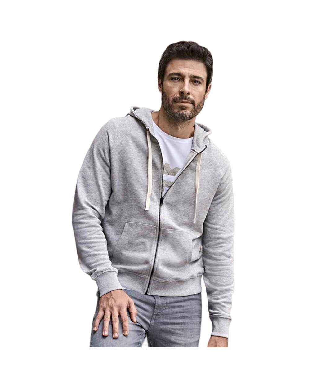 Veste à capuche urban homme gris chiné Tee Jays