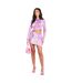 Womens/ladies Ruched Mini Skirt Purple Missy Empire-1