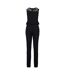 Womens/ladies Block Lace Detail Jumpsuit Black Urban Classics-2