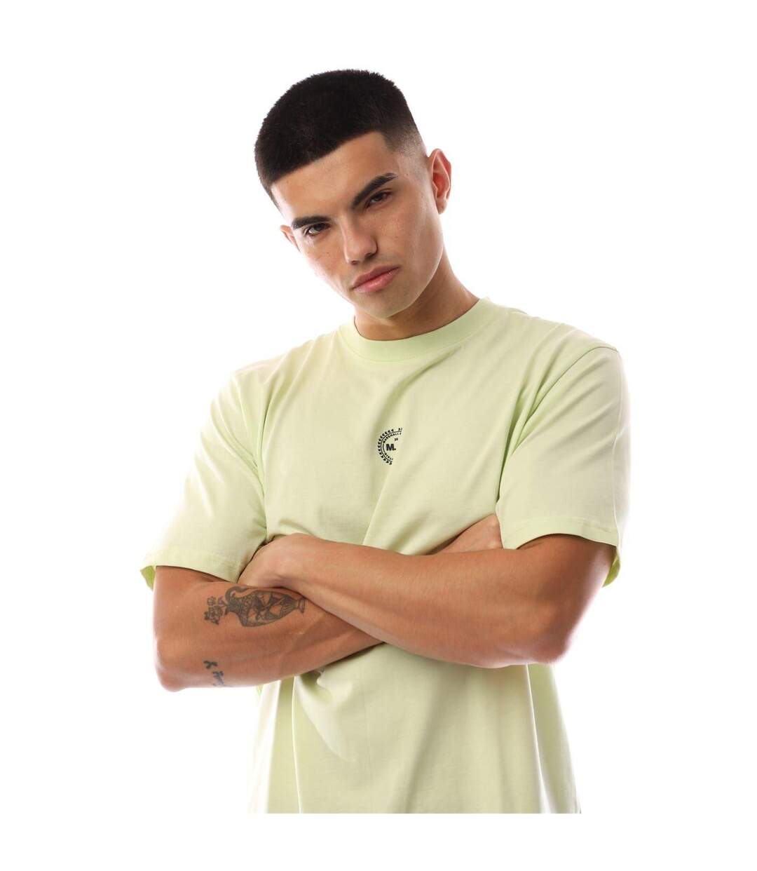 T-shirt Motif/style Logo Homme Vert Clair Marshall Artist-4
