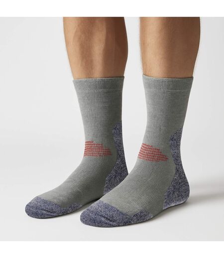 HJ Hall - Chaussettes Randonnée Homme Laine Anti-Ampoules Soutien Voûte