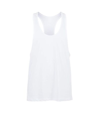 Skinnifit Mens Plain Sleeveless Muscle Vest (White) - UTRW4741