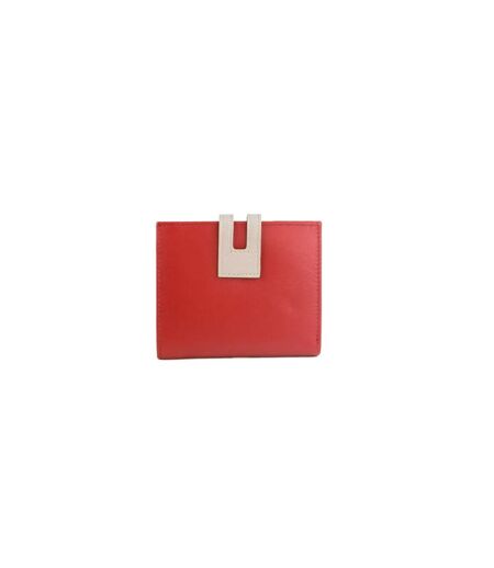Eastern Counties Leather - Porte-monnaie CASSIE (Rouge / Blanc cassé) (Taille unique) - UTEL366