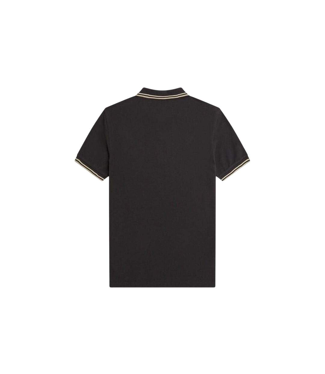 Polo Motif/style Double Pointe Homme Gris Fred Perry-3