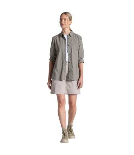 Chemisier Manches Longues Alma Femme Kaki Clair Craghoppers