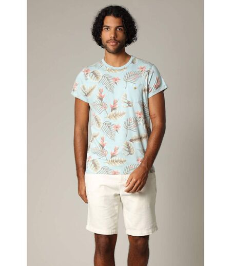 T-shirt tropical en jersey de coton à manches courtes NUBIE