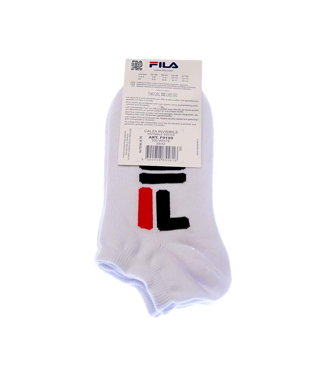 Chaussette Mini-chaussettes - Lot de 2 - Coton - Blanc-2