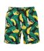 Short De Bain Motif/style Banane Homme Noir Jaune Wombat-1