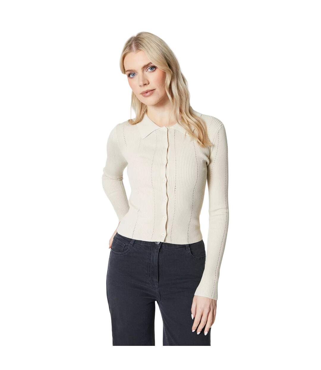 Polo femme brun-beige Principles-1