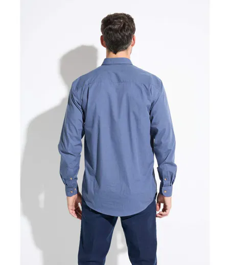 Chemise micro carreaux manches longues