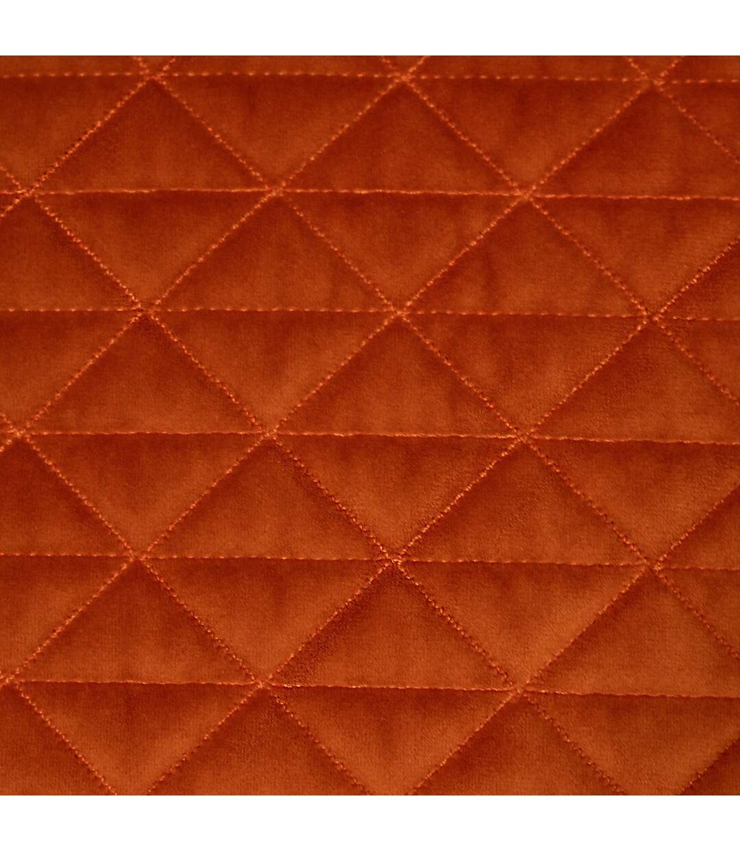 Quartz cushion cover with geometric diamond design one size jaffa orange/teal Riva Home-4
