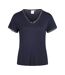 Haut De Pyjama Motif/style Bord À Dentelle Femme Bleu Sombre CCDK Copenhagen-2