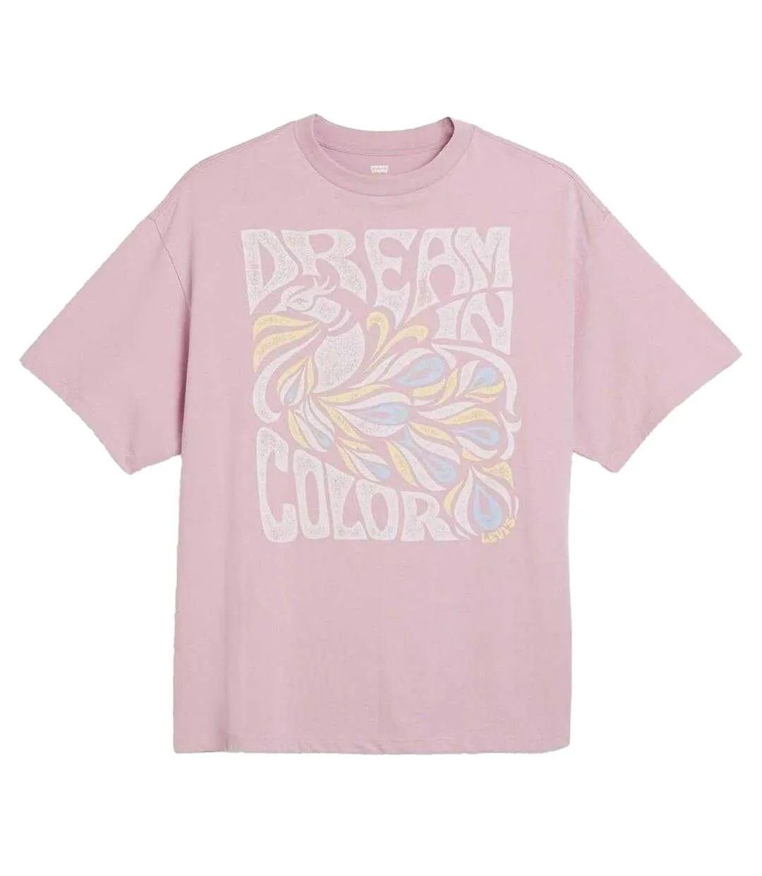 Womens/ladies Logo T-shirt Fragrant Lilac Levis-2