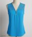 Mayflower CHF3053C Top sans manches bleu turquoise en crêpe pour un look d'été chic-3