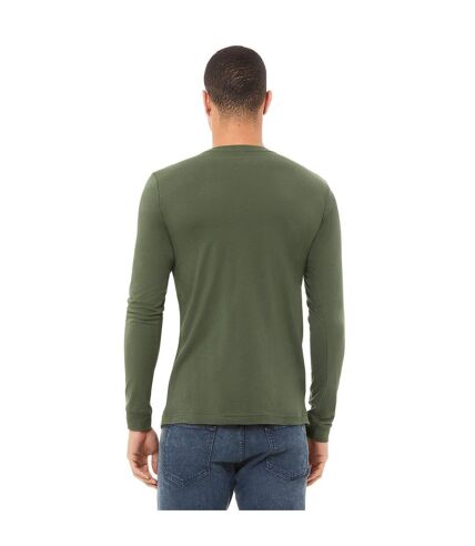 Bella + Canvas Adultes T-Shirt unisexe à manches longues en jersey (Vert militaire) - UTPC3875